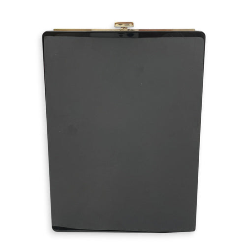 Plexiglass Strass Mosaic No 5 Minaudiere Clutch 2015 Black Shoulder Bag Gold hardware CL2604-20596 2