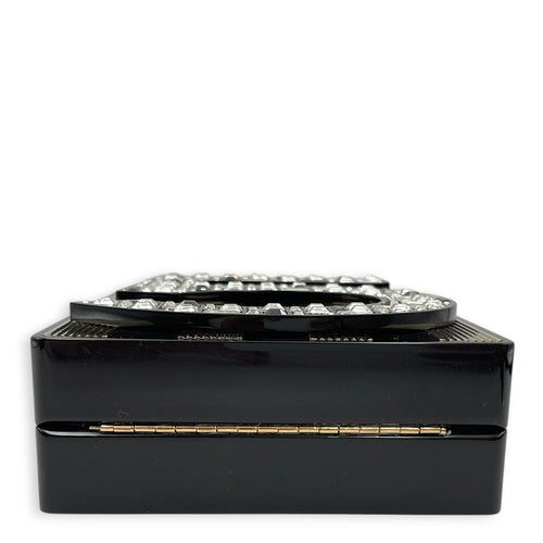 Plexiglass Strass Mosaic No 5 Minaudiere Clutch 2015 Black Shoulder Bag Gold hardware CL2604-20596 5