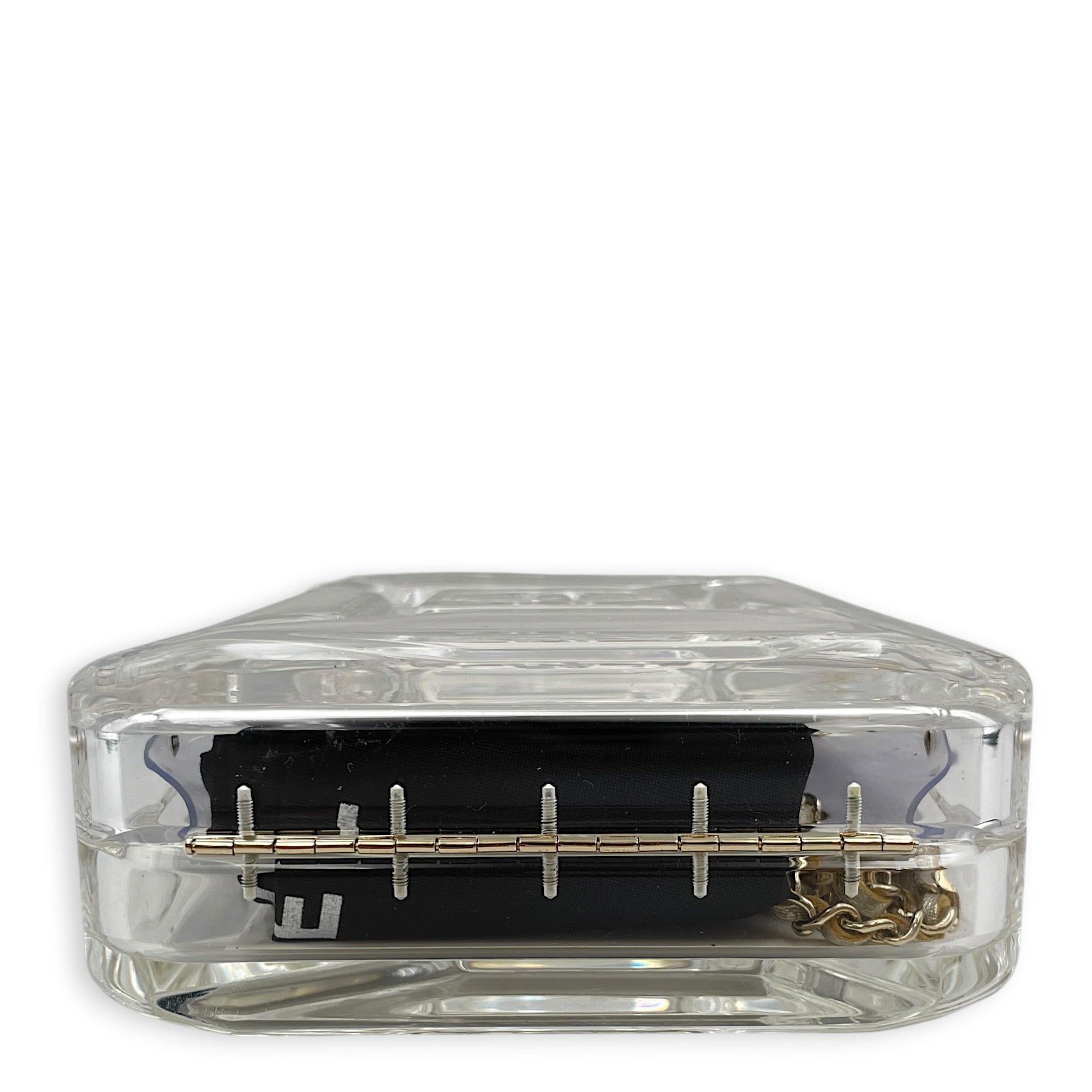 Clear Plexiglass Dubai by Night Gas Can Shoulder Bag Gold hardware CL2604-20597 5