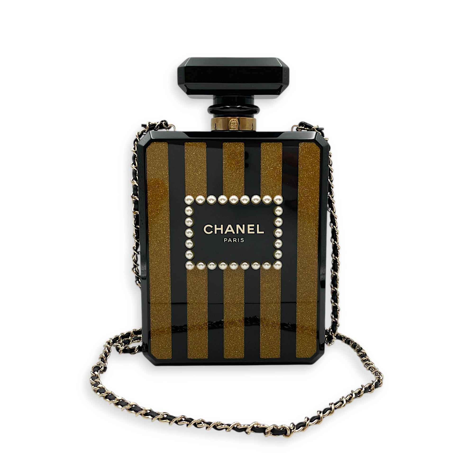 Rare Perfume Bottle Minaudiere Black Shoulder Bag CL2604-20598 7