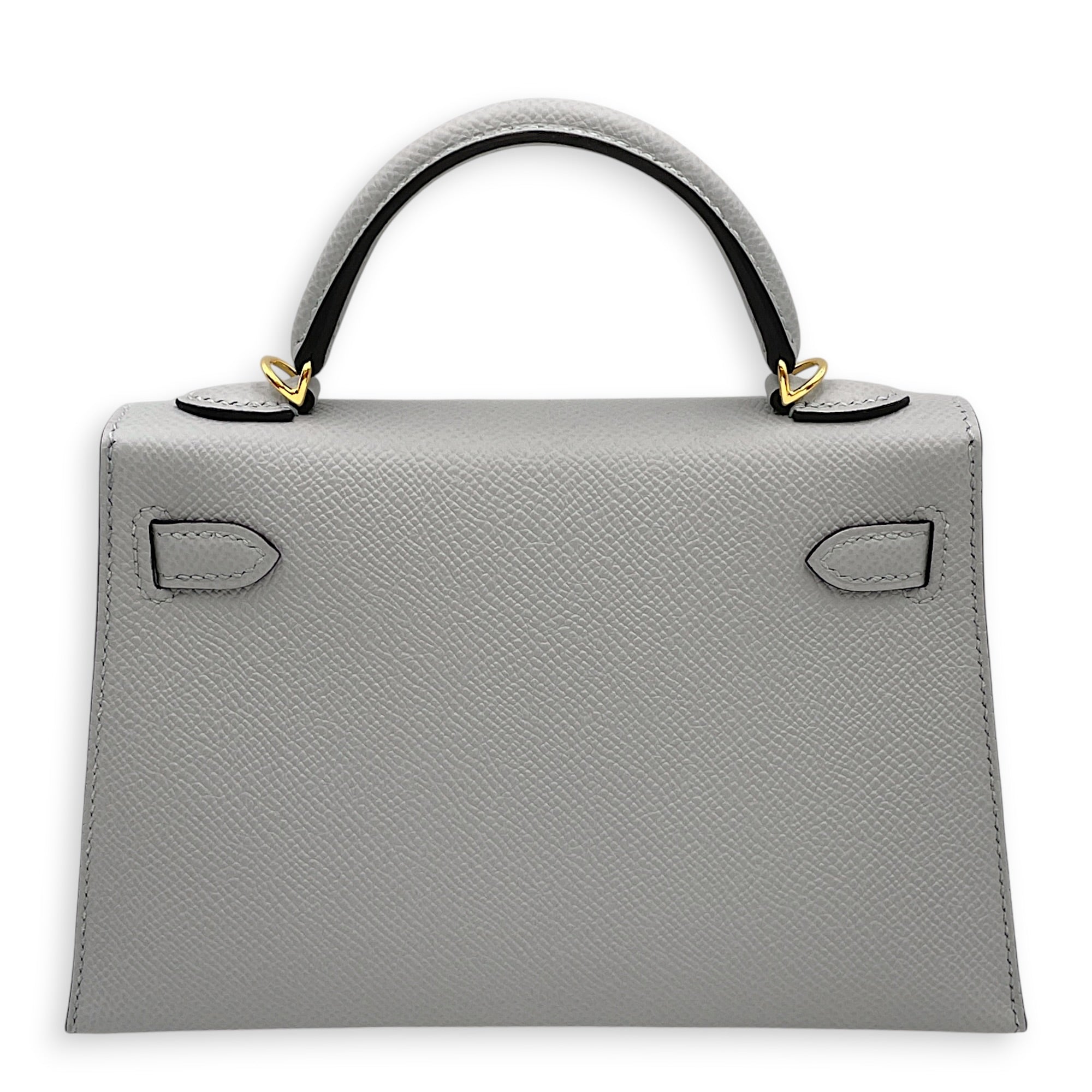 Sellier Kelly 20 Blue Glacier in Epsom Gold hardware