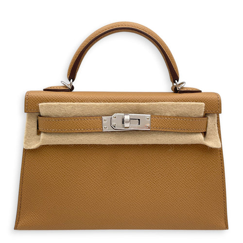 Sellier Kelly 20 Biscuit in Epsom Palladium hardware CL2604-20601 1