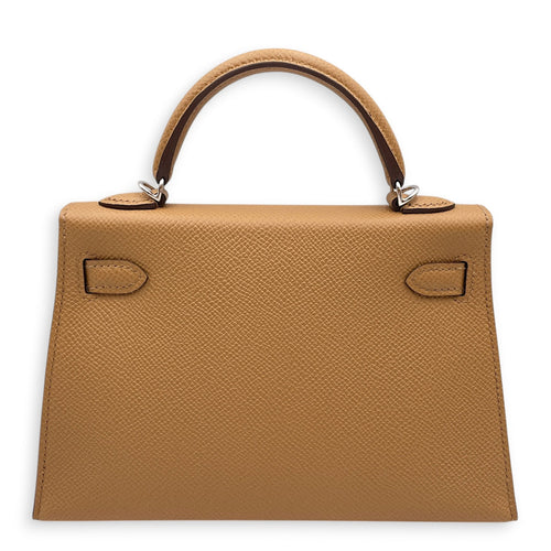 Sellier Kelly 20 Biscuit in Epsom Palladium hardware CL2604-20601 2