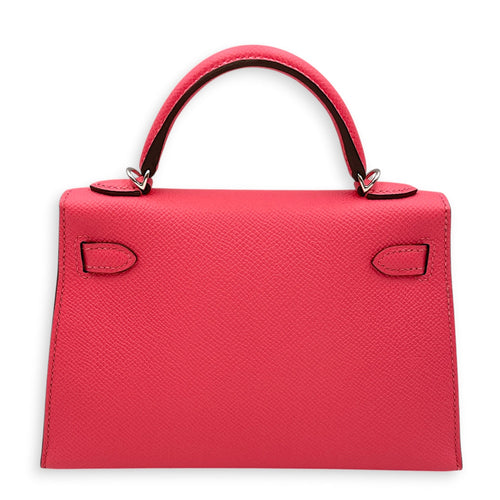 Sellier Kelly 20 Rose Azalea in Epsom Palladium hardware CL2604-20602 2