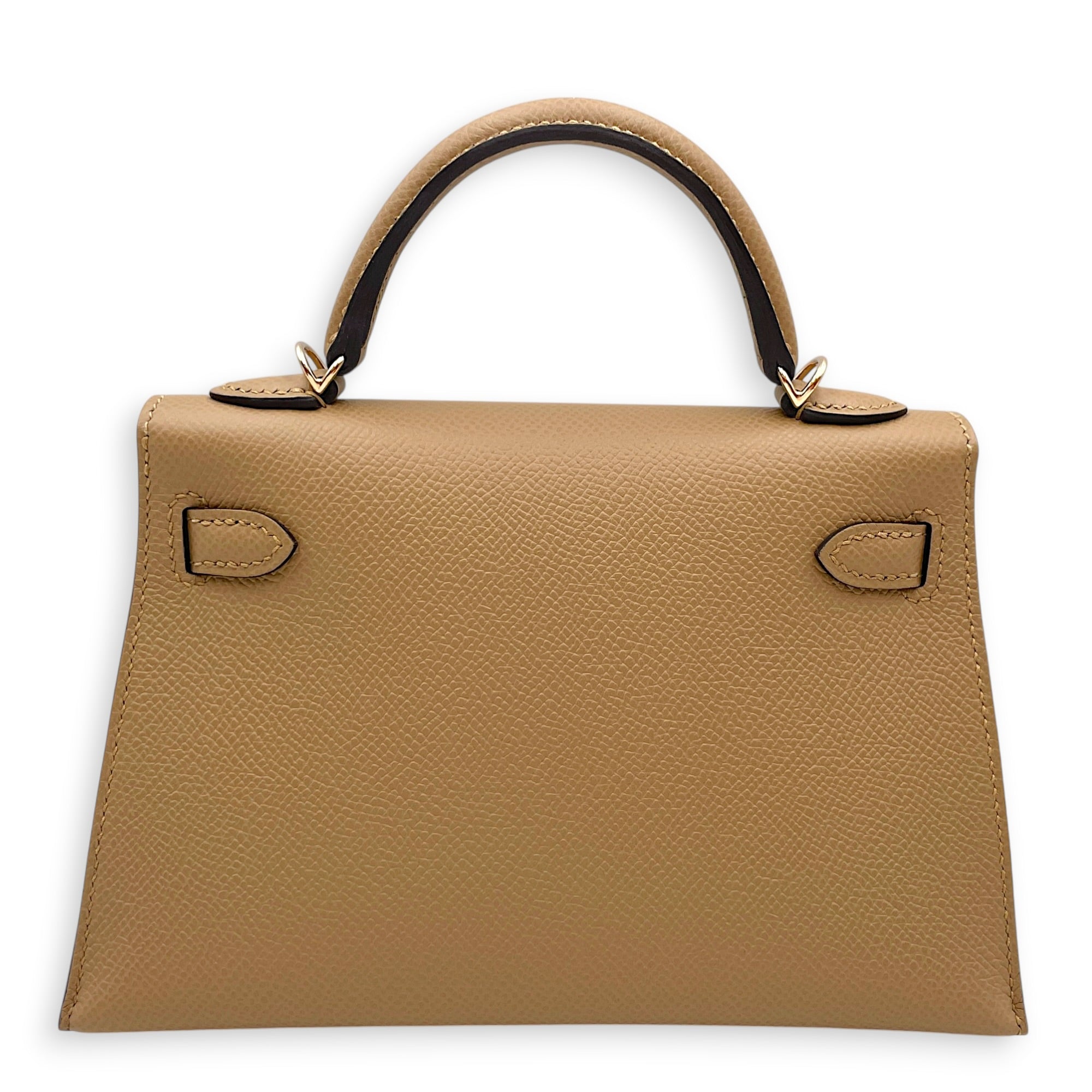 Sellier Kelly 20 Poussiere in Epsom Permabrass hardware