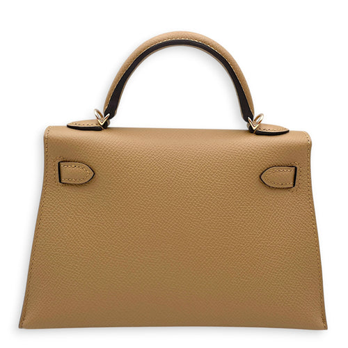 Sellier Kelly 20 Poussiere in Epsom Permabrass hardware