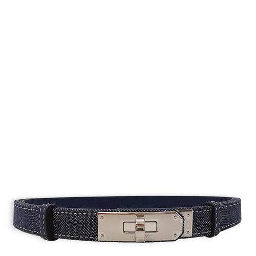 Kelly 18 Belt Blue Brut Belt in Denim Palladium hardware