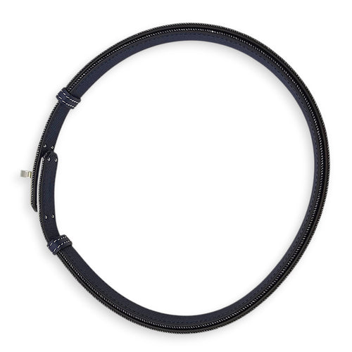 Kelly 18 Belt Blue Brut Belt in Denim Palladium hardware
