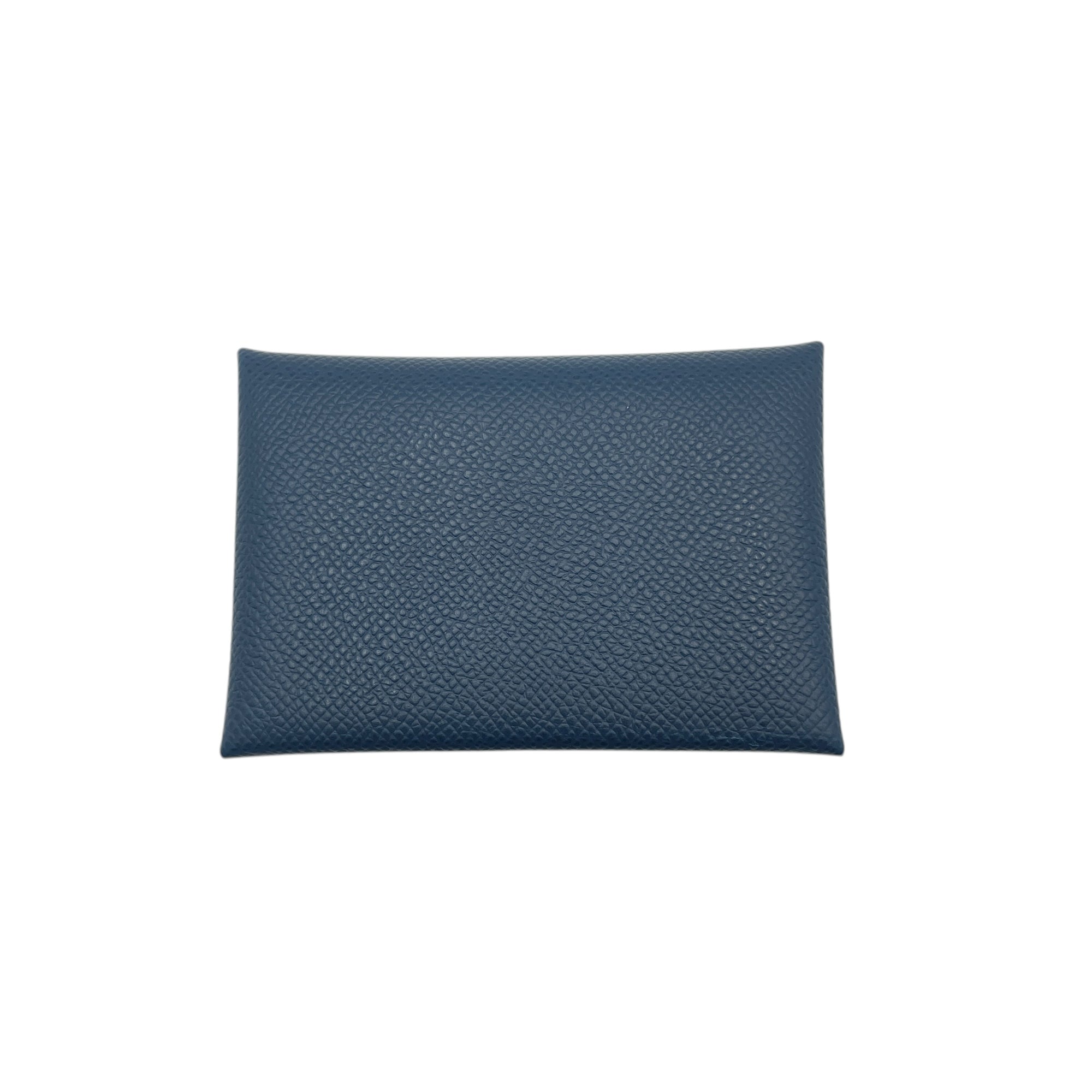 Calvi Duo  Blue De Prusse/Vert Fizz Card Holder in Epsom