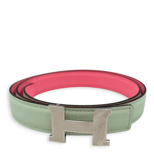 Mini Constance 24mm x 85cm Vert Peppermint/Rose Confetti Belt Kit in Epsom Guilloche hardware CL2604-20632 1