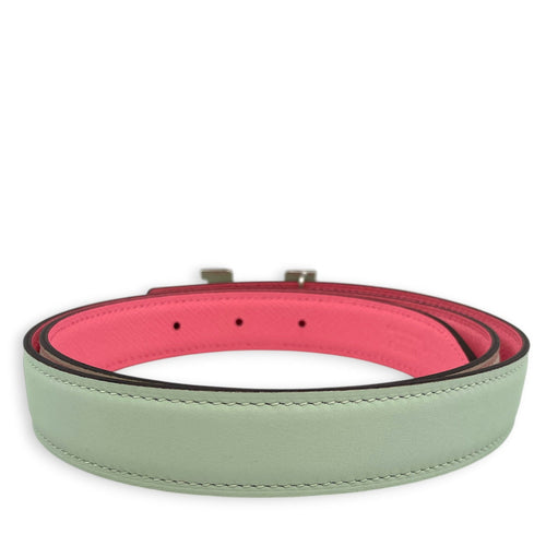 Mini Constance 24mm x 85cm Vert Peppermint/Rose Confetti Belt Kit in Epsom Guilloche hardware CL2604-20632 2