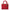 Medium Lady Dior Red Top Handle Bag in Lambskin Gold hardware