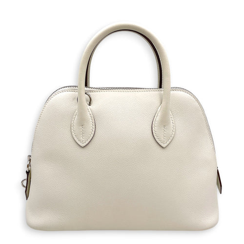 Bolide 1923 25 Blanc/Sesame in Evercolor Palladium hardware