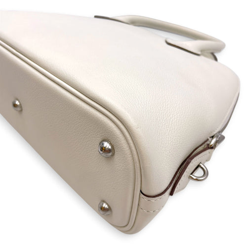 Bolide 1923 25 Blanc/Sesame in Evercolor Palladium hardware