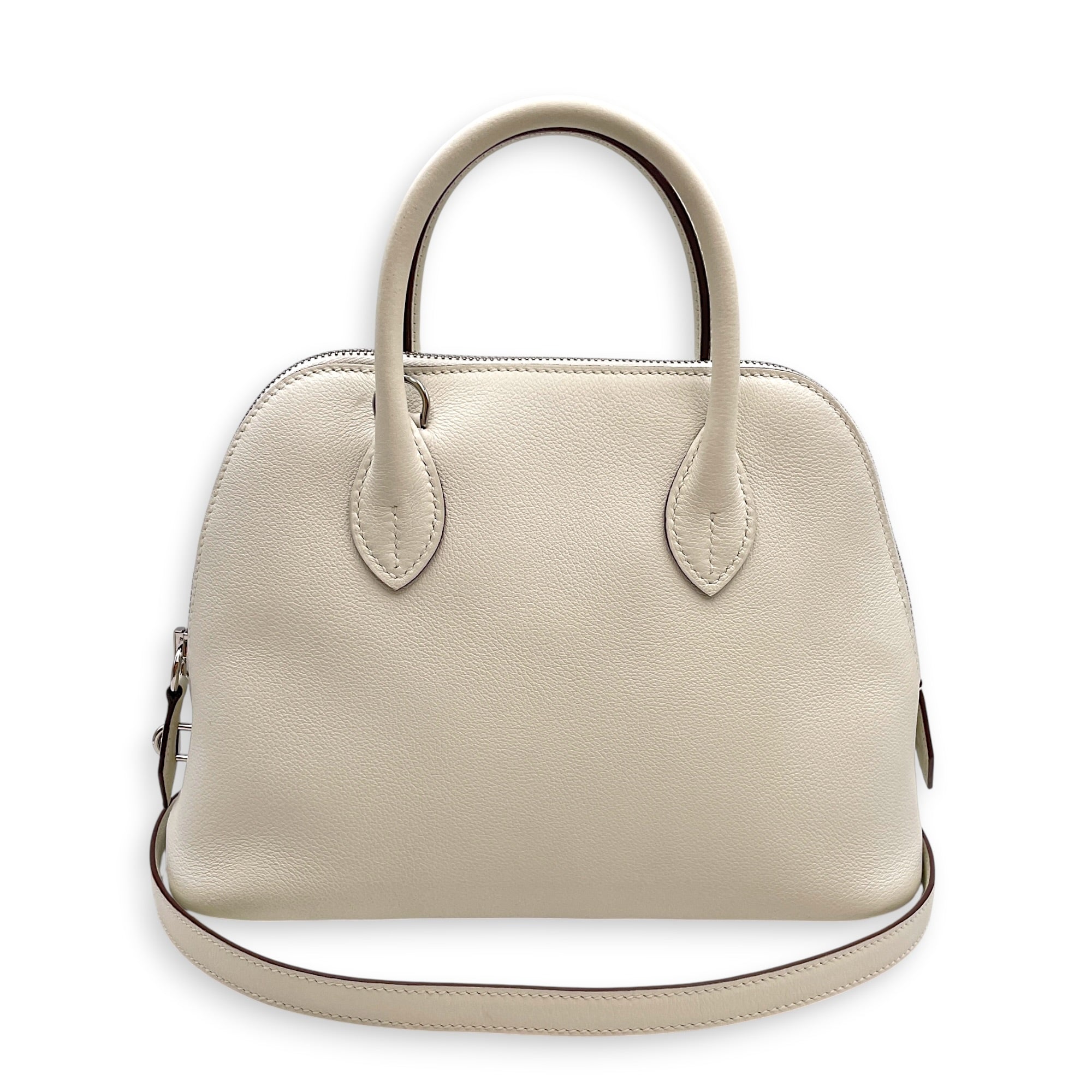 Bolide 1923 25 Blanc/Sesame in Evercolor Palladium hardware