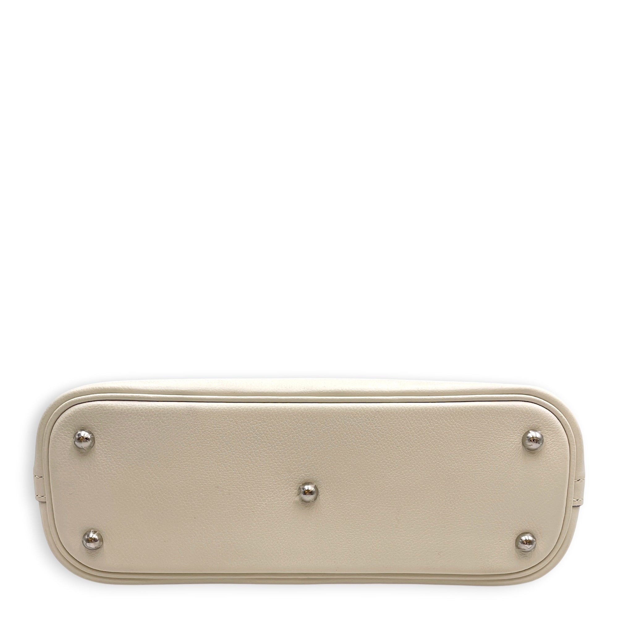 Bolide 1923 25 Blanc/Sesame in Evercolor Palladium hardware
