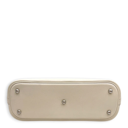 Bolide 1923 25 Blanc/Sesame in Evercolor Palladium hardware