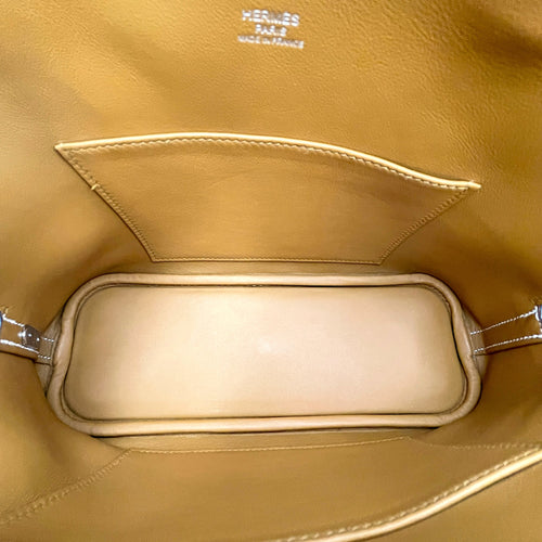Bolide 1923 25 Blanc/Sesame in Evercolor Palladium hardware