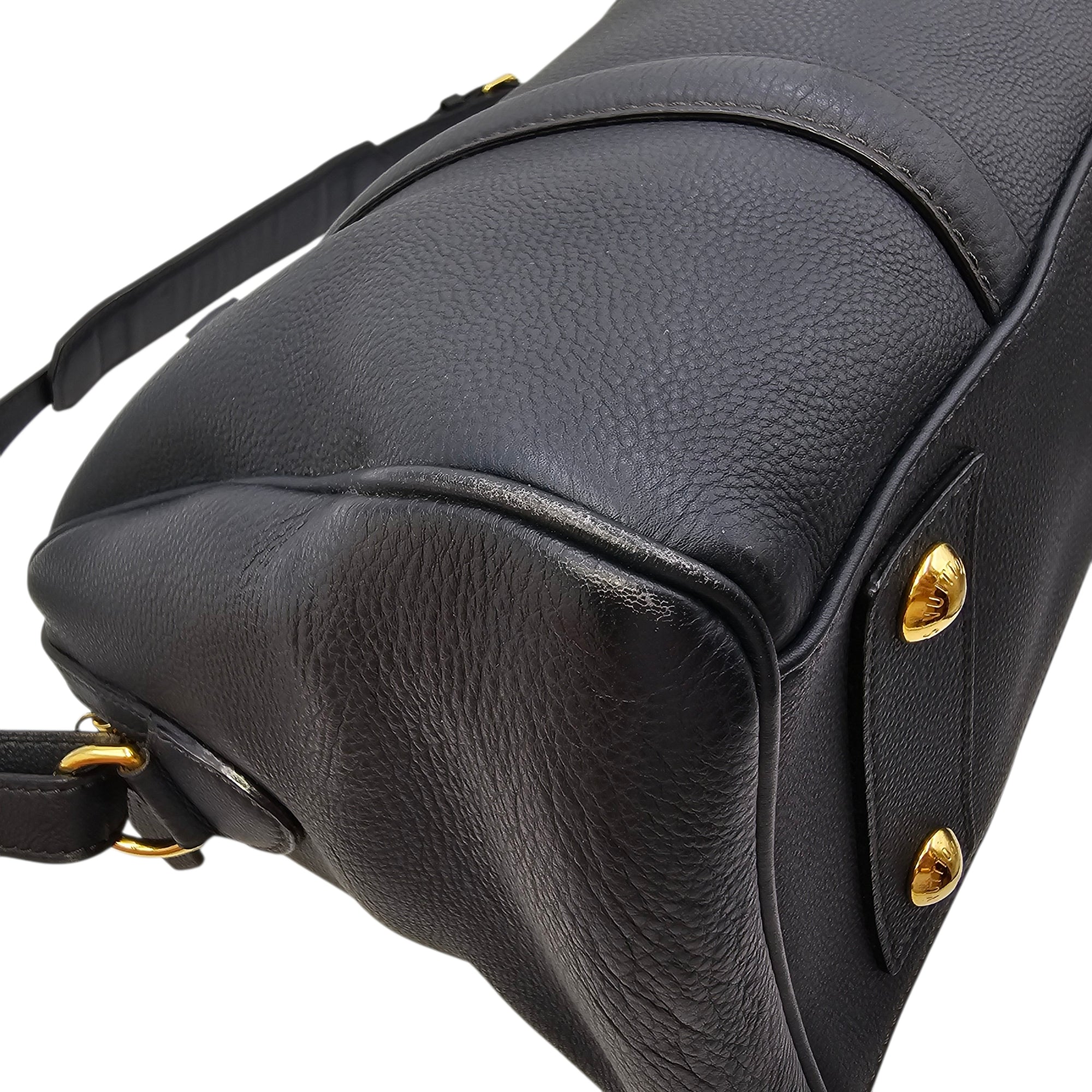 Sofia Coppola Speedy Size 30cm Blue Shoulder Bag in Calfskin Gold hardware