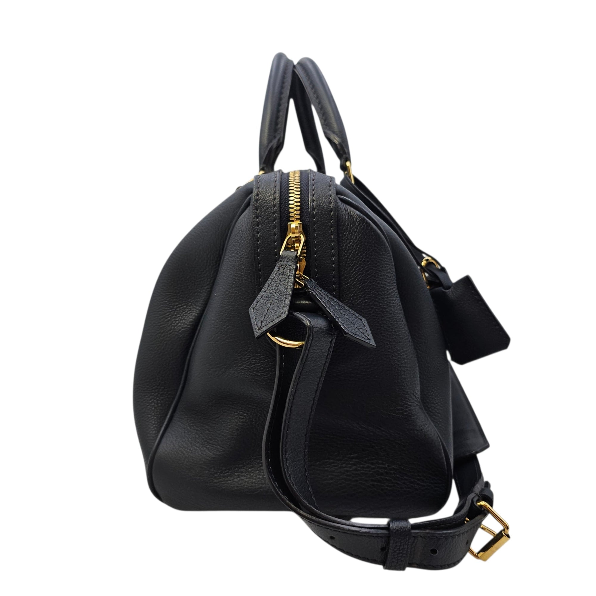 Sofia Coppola Speedy Size 30cm Blue Shoulder Bag in Calfskin Gold hardware CL2604-20667 4