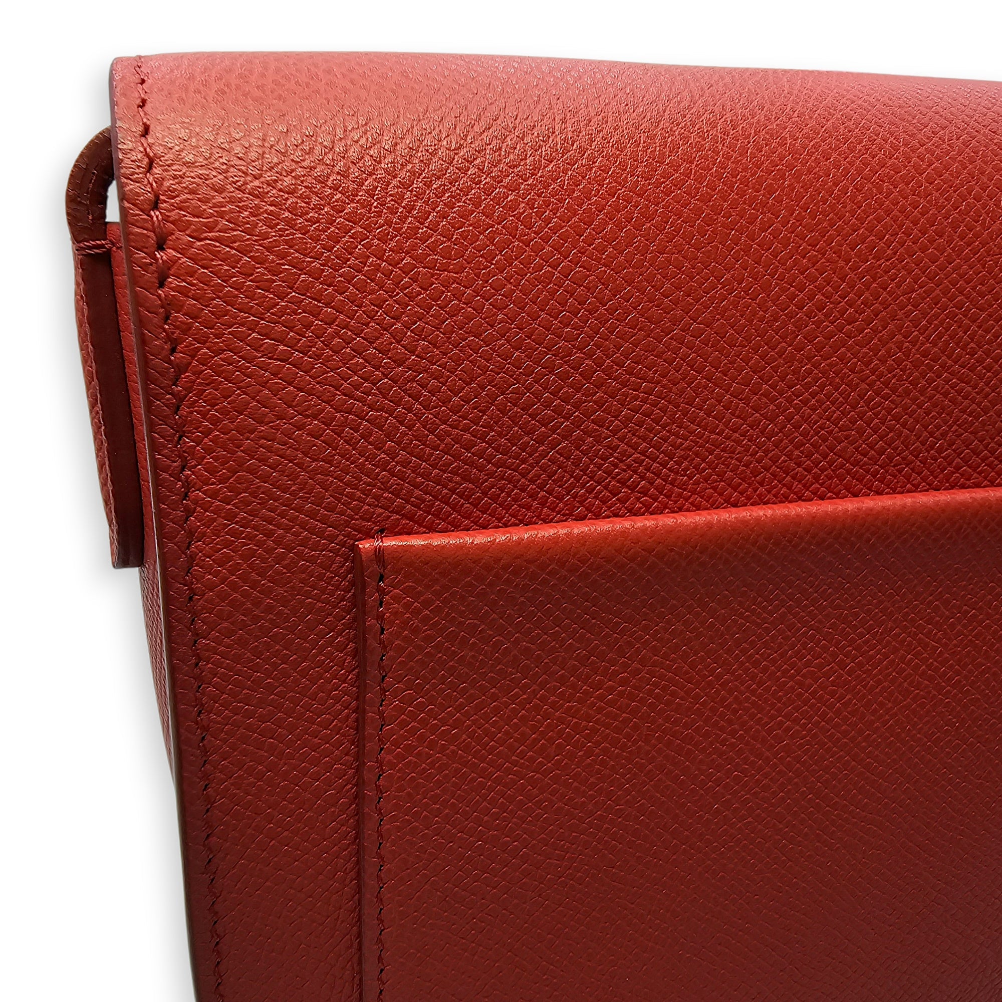 Trotteur Small Red Crossbody Bag in Calfskin Gold hardware