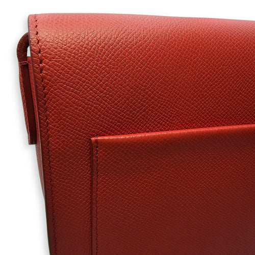 Trotteur Small Red Crossbody Bag in Calfskin Gold hardware