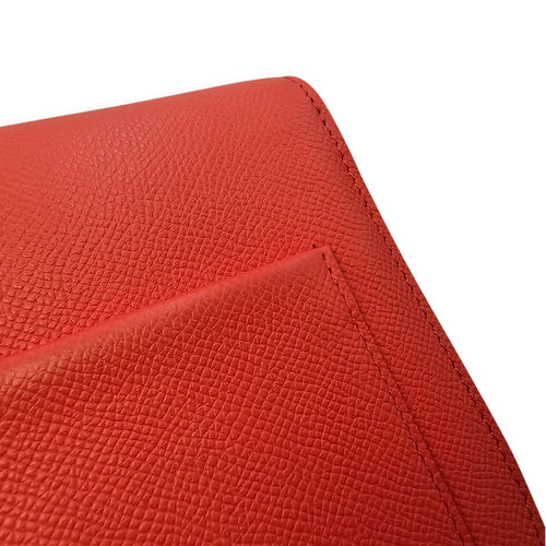 Small Trotteur Red Crossbody Bag in Calfskin Gold hardware