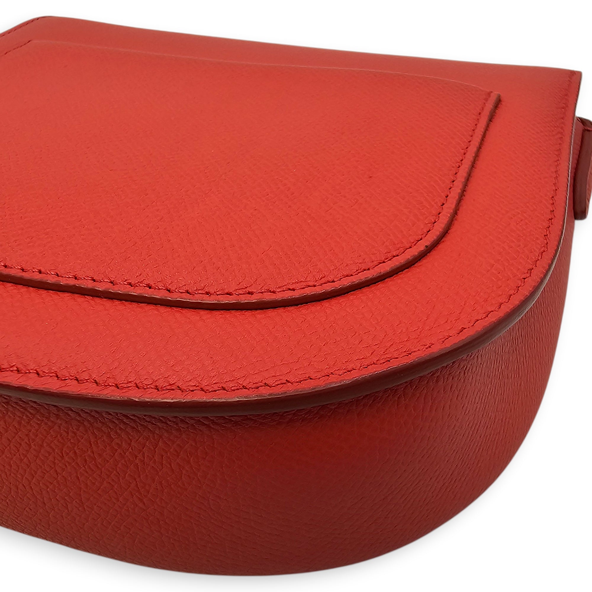 Trotteur Small Red Crossbody Bag in Calfskin Gold hardware