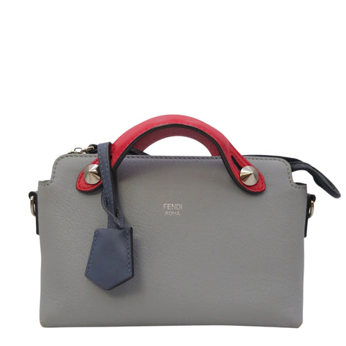 By The Way 19cm Grey Top Handle Bag in Calfskin Silver hardware