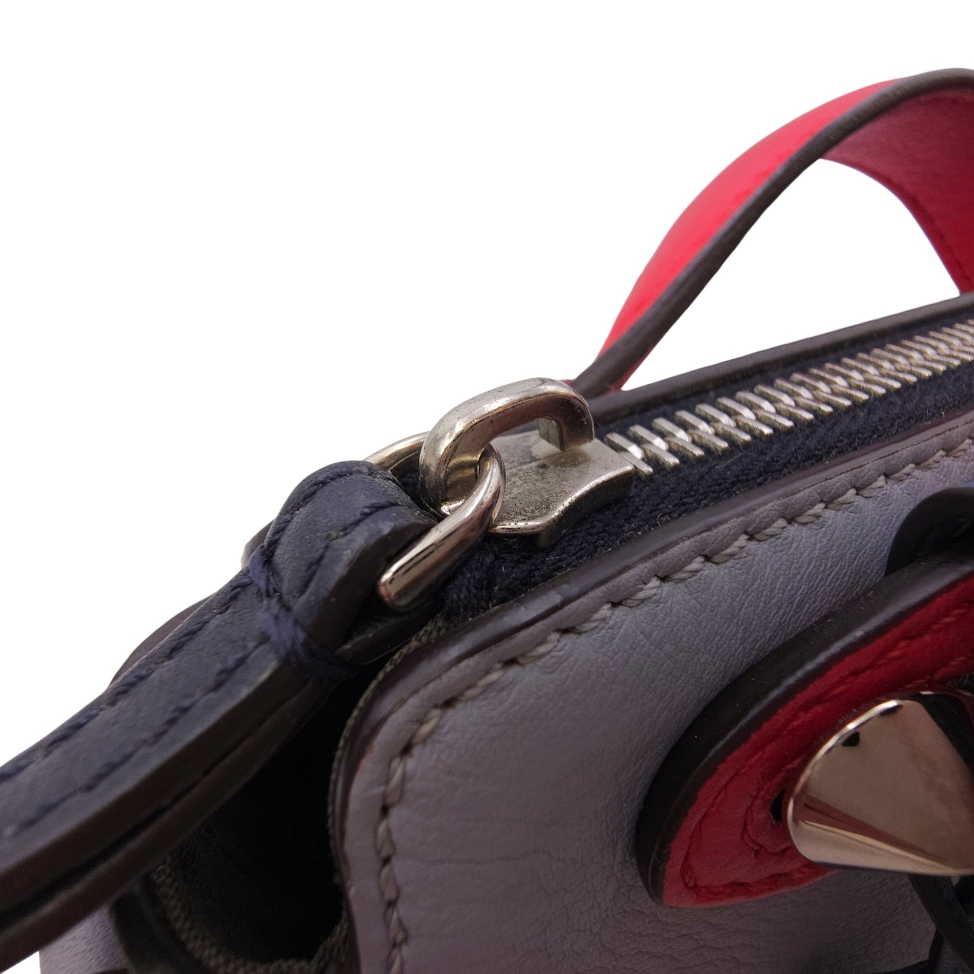 By The Way 19cm Grey Top Handle Bag in Calfskin Silver hardware