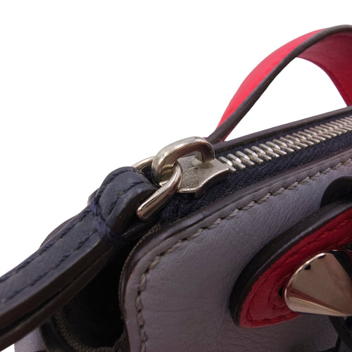 By The Way 19cm Grey Top Handle Bag in Calfskin Silver hardware