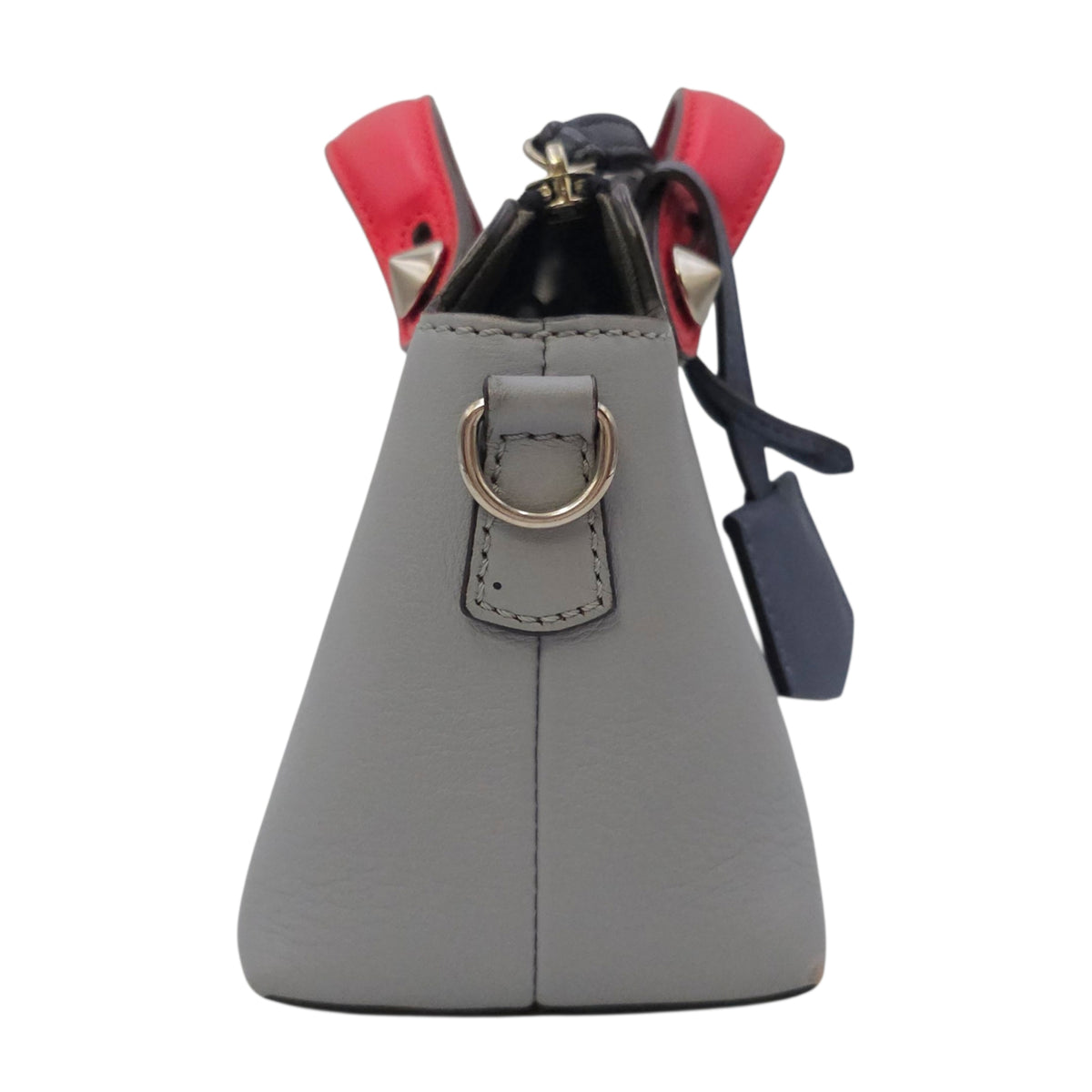 By The Way 19cm Grey Top Handle Bag in Calfskin Silver hardware