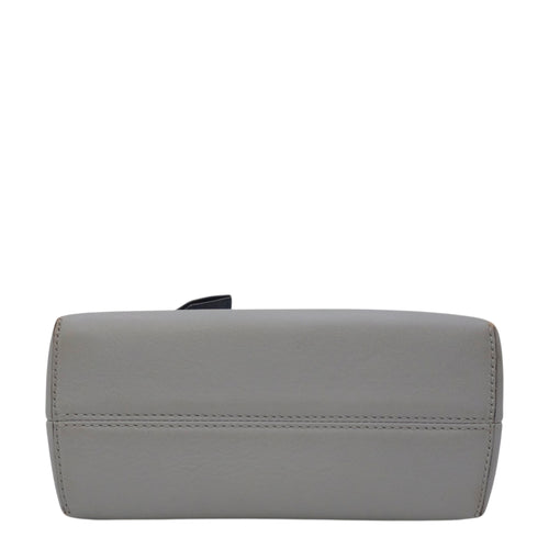 By The Way 19cm Grey Top Handle Bag in Calfskin Silver hardware