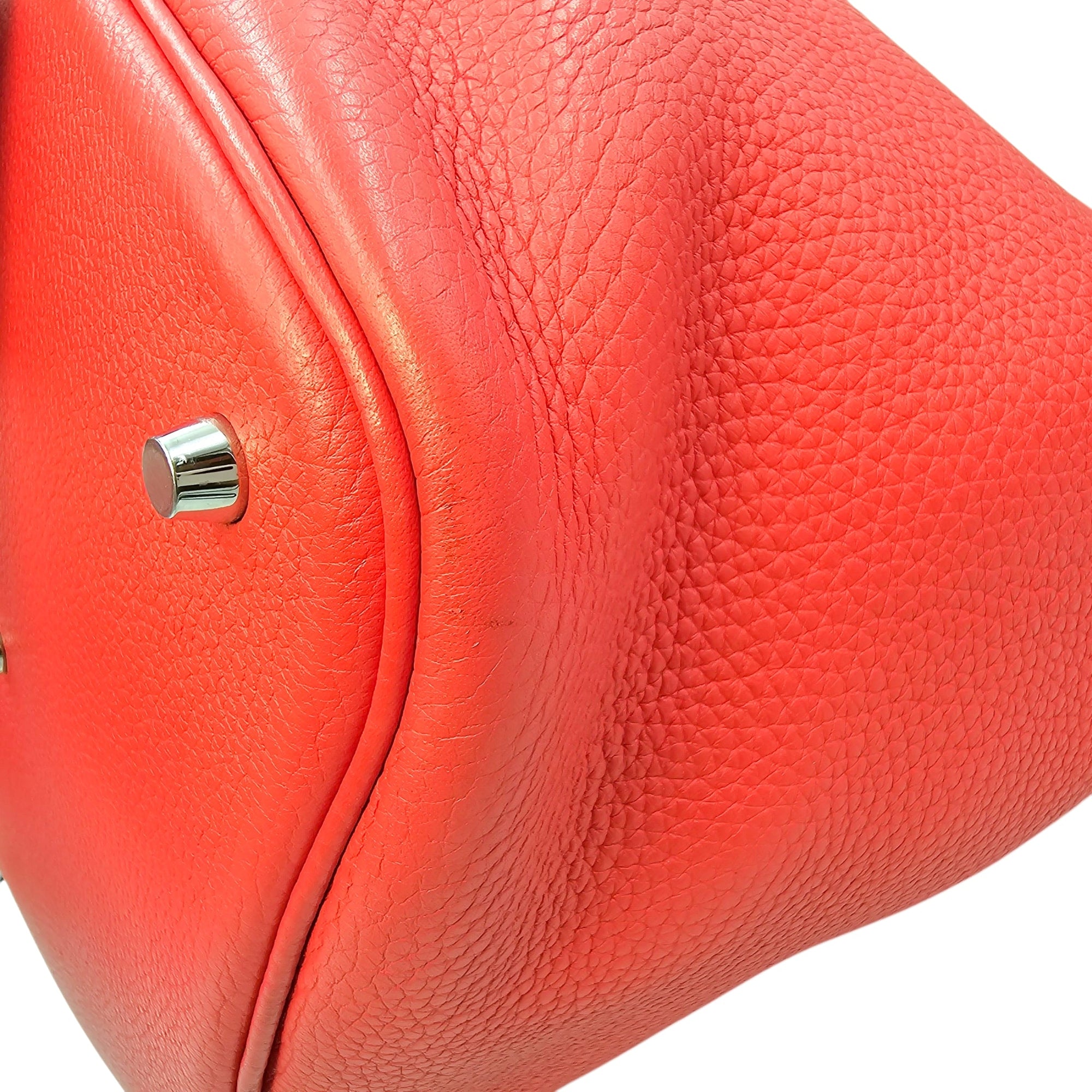 Picotin 26 Rouge Pivoine in Clemence Palladium hardware CL2604-20678 12