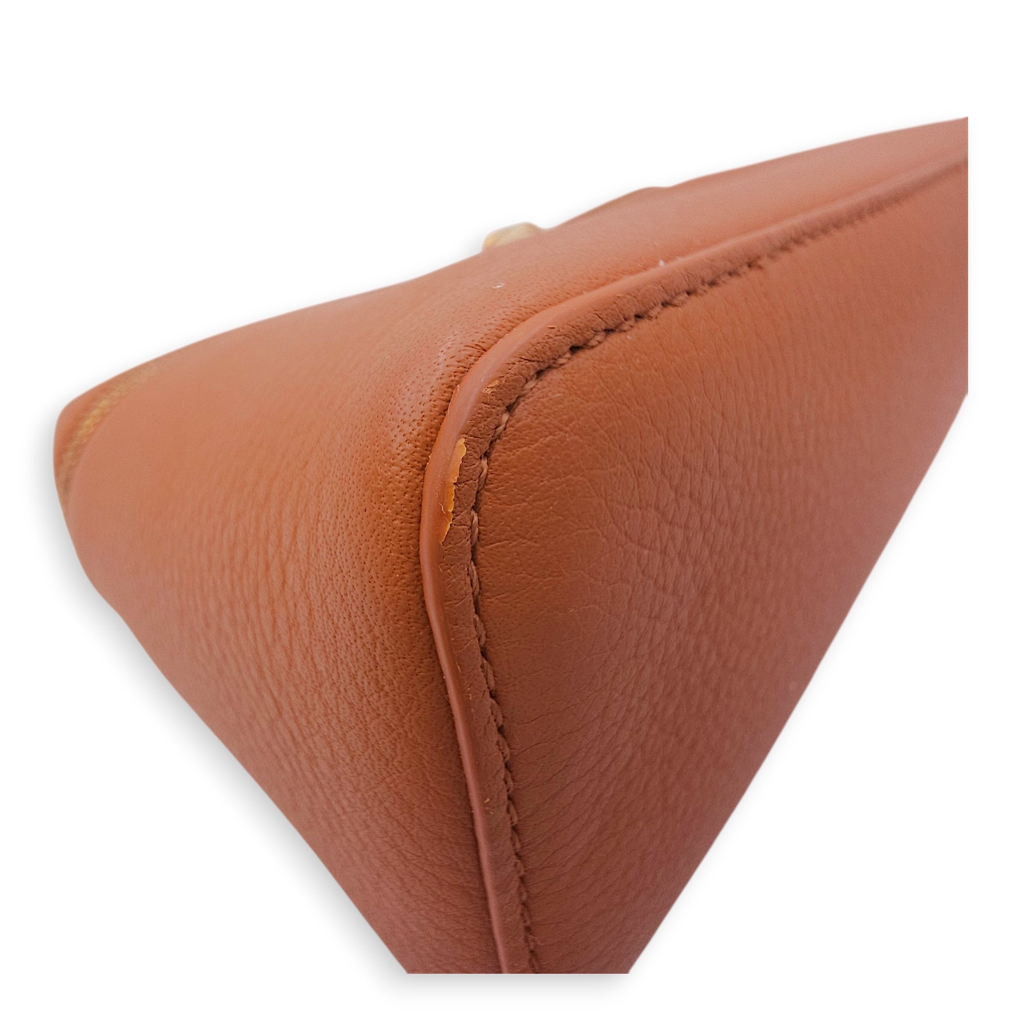 LP Extra Pocket19 Brown Crossbody Bag in Calfskin Gold hardware