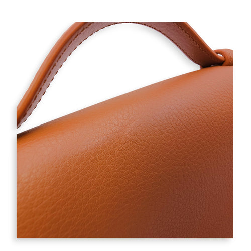 LP Extra Pocket19 Brown Crossbody Bag in Calfskin Gold hardware