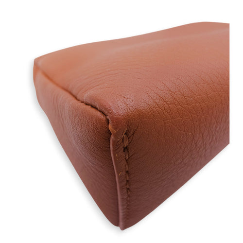 LP Extra Pocket19 Brown Crossbody Bag in Calfskin Gold hardware