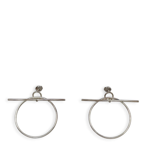 Loop Medium Model Earrings Silver hardware CL2604-20689 1