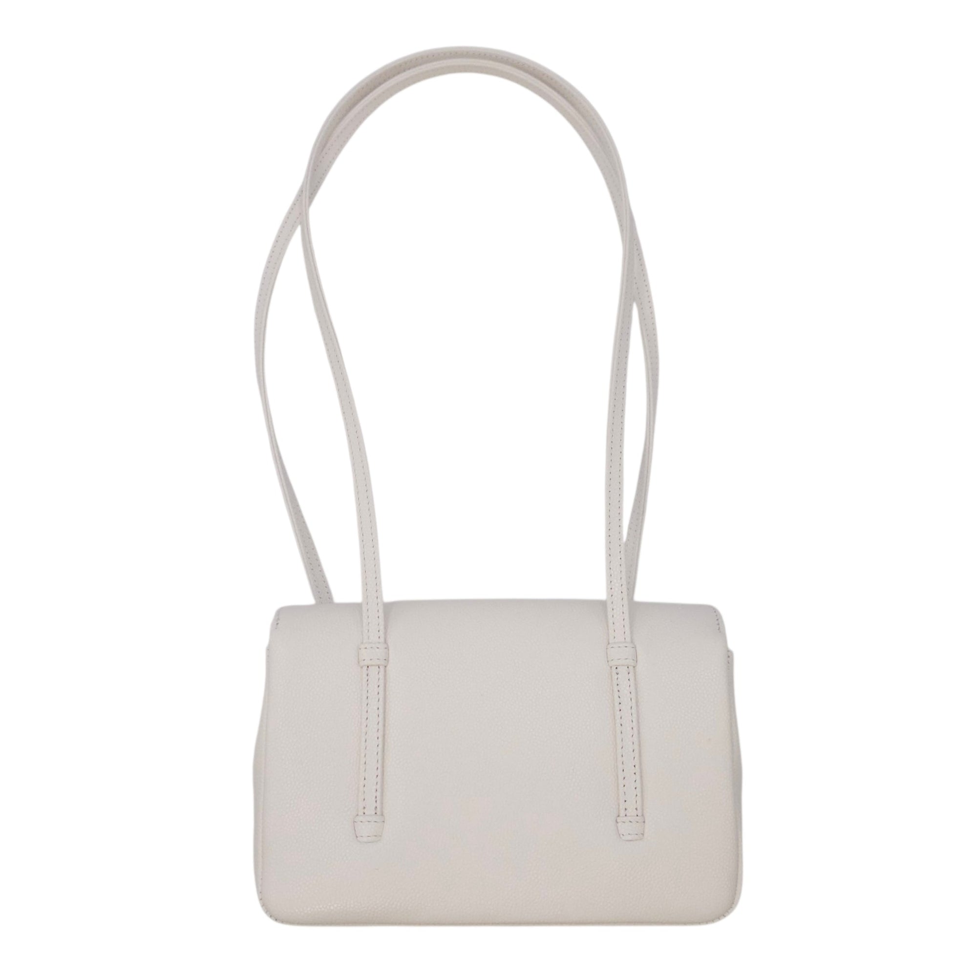 Preppy Mini White Shoulder Bag in Calfskin Gold hardware CL2604-20697 2