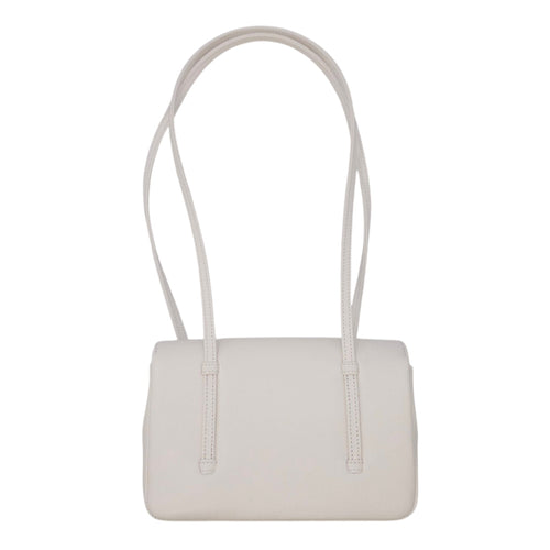 Preppy Mini White Shoulder Bag in Calfskin Gold hardware CL2604-20697 2