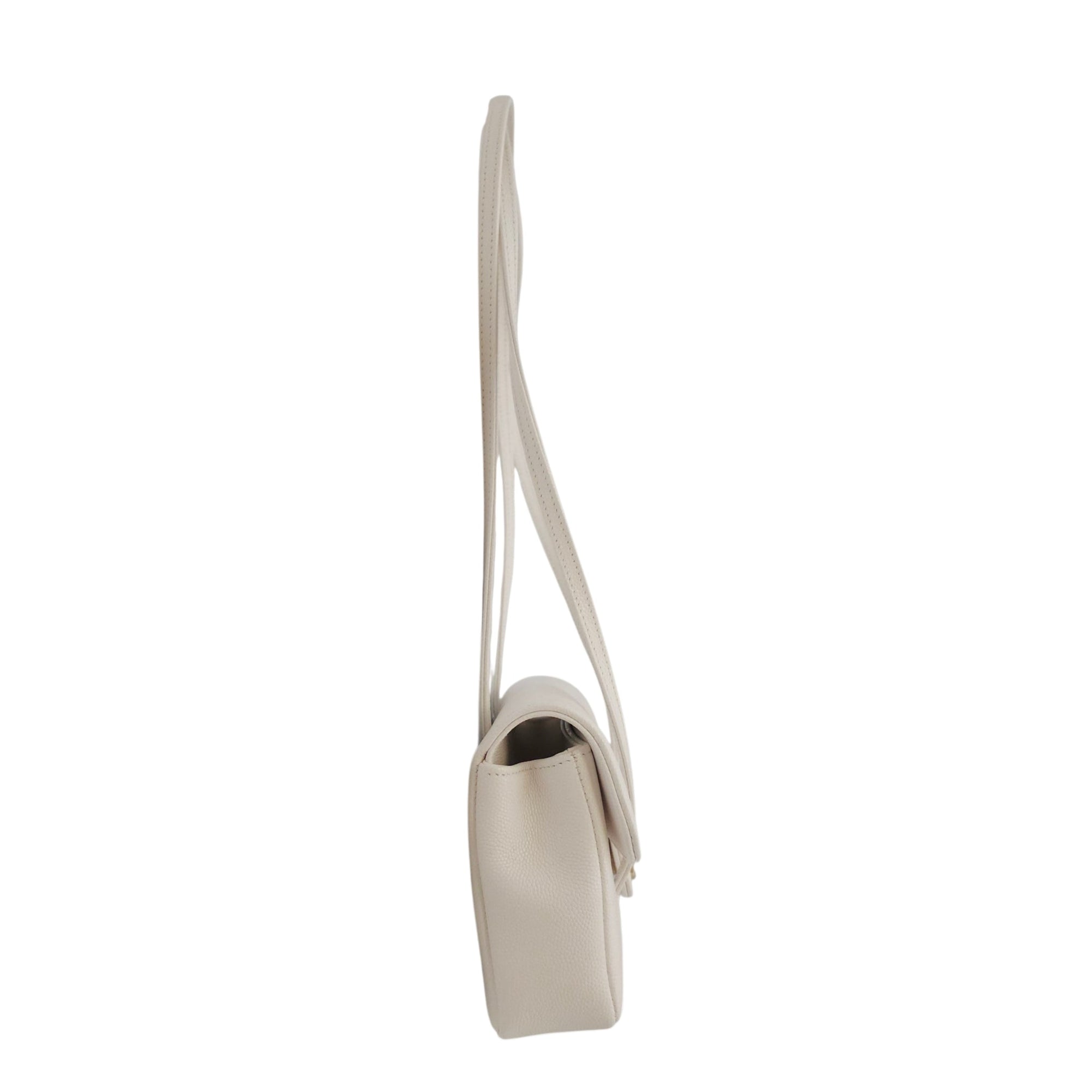 Preppy Mini White Shoulder Bag in Calfskin Gold hardware CL2604-20697 4