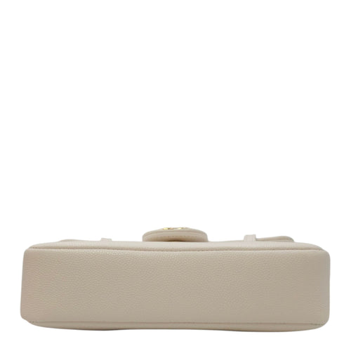 Preppy Mini White Shoulder Bag in Calfskin Gold hardware CL2604-20697 5
