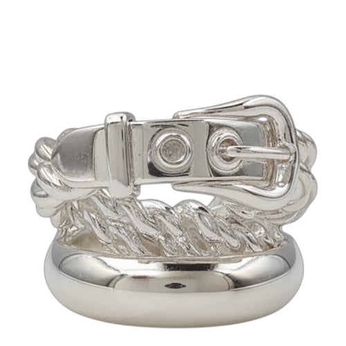 Boucle Sellier Inflexible large model Size 54 Ring Silver hardware