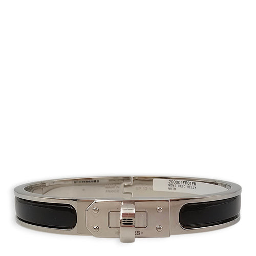 Mini Clic Kelly  PM Black Bracelet Palladium hardware CL2604-20704 1
