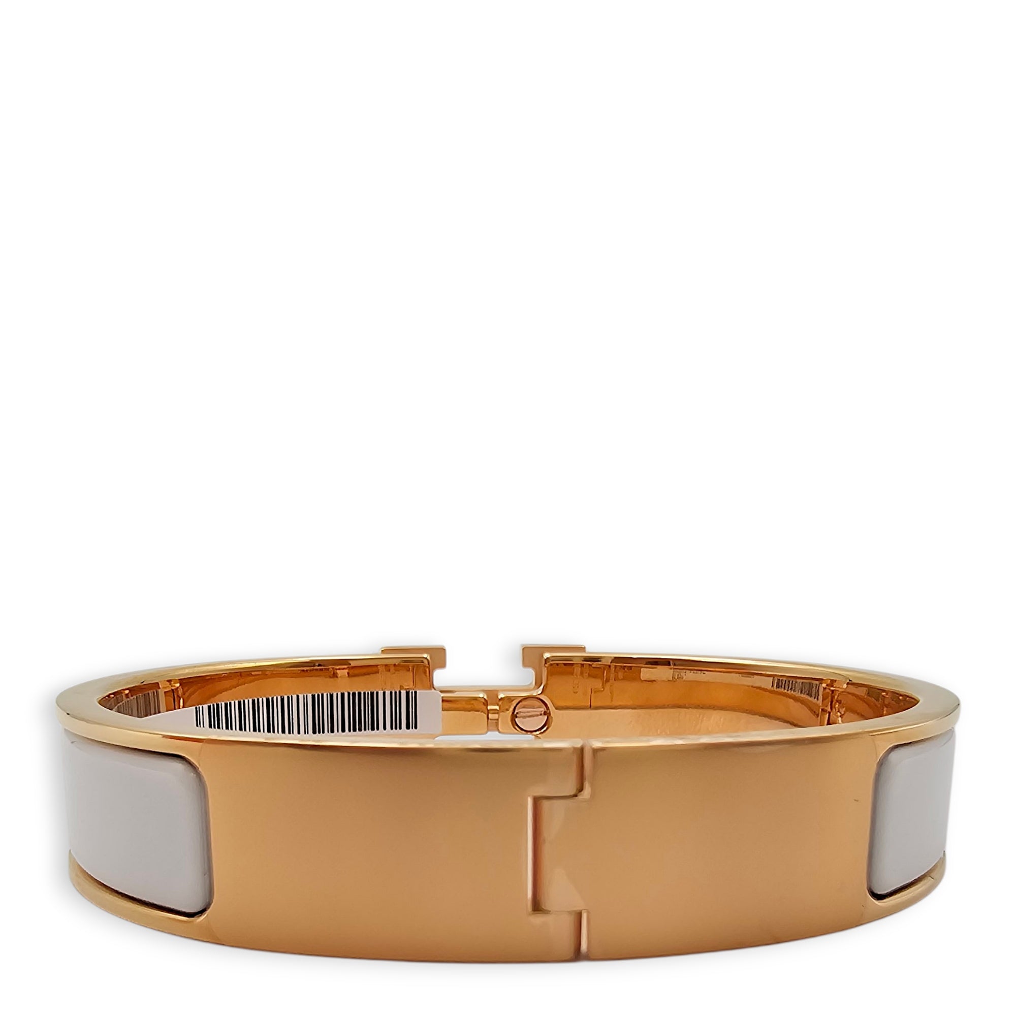 Clic Clac H PM Blanc Bracelet Rose Gold hardware