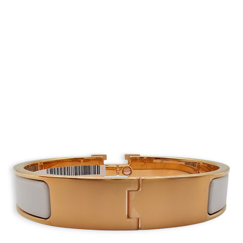Clic Clac H PM Blanc Bracelet Rose Gold hardware