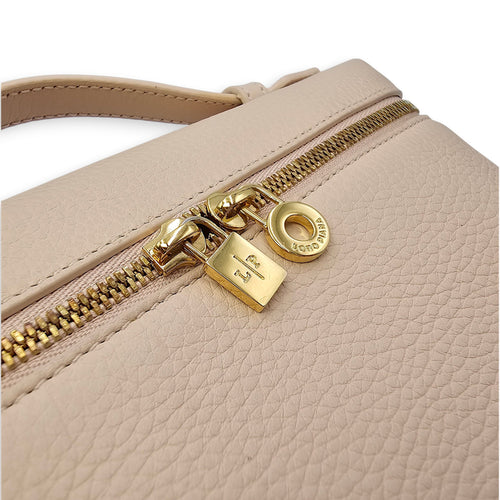 Extra Pocket L19 Pink Crossbody Bag in Calfskin Gold hardware CL2604-20731 14