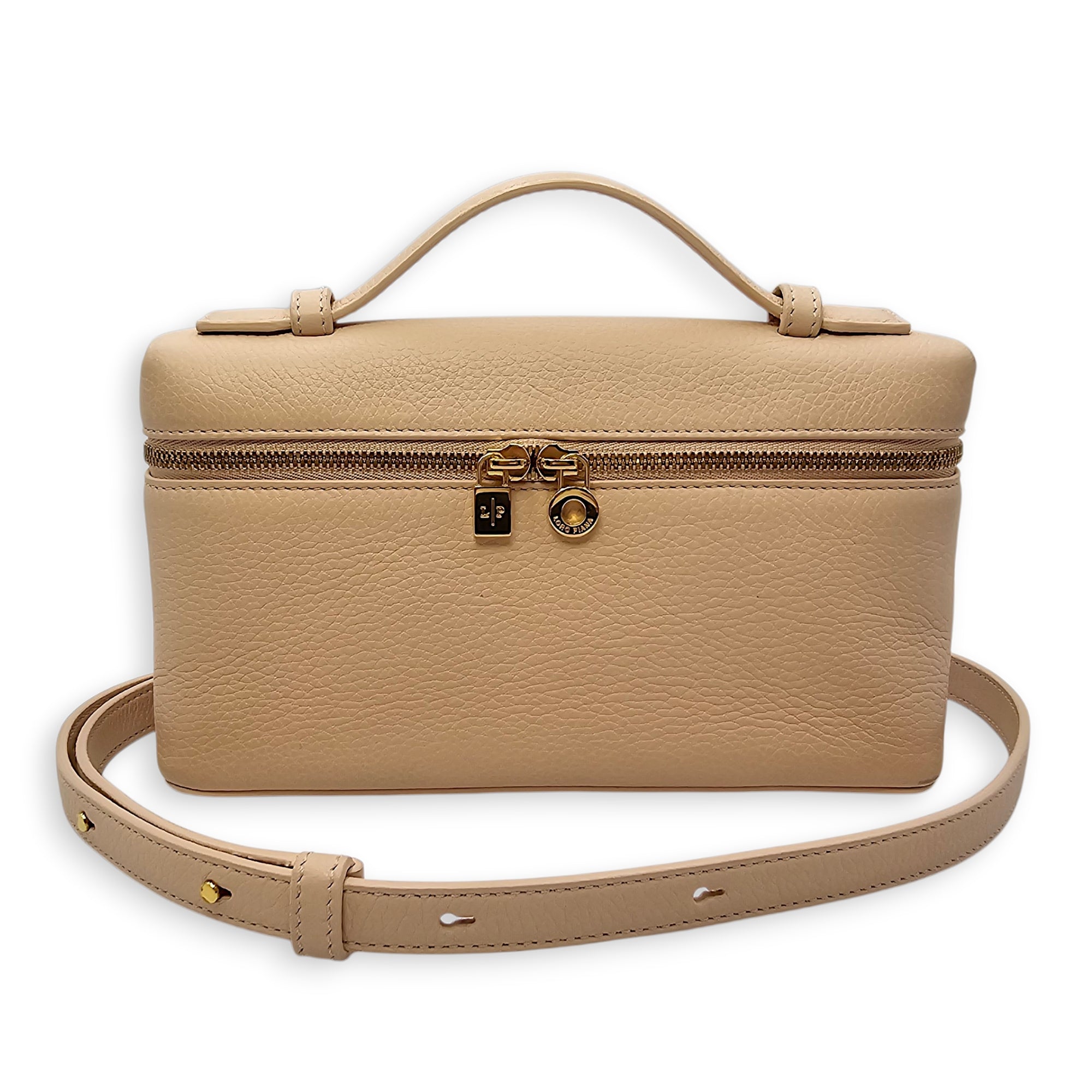 Extra Pocket L19 Pink Crossbody Bag in Calfskin Gold hardware CL2604-20731 16