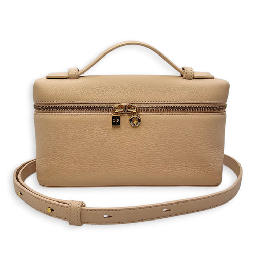 Extra Pocket L19 Pink Crossbody Bag in Calfskin Gold hardware CL2604-20731 16