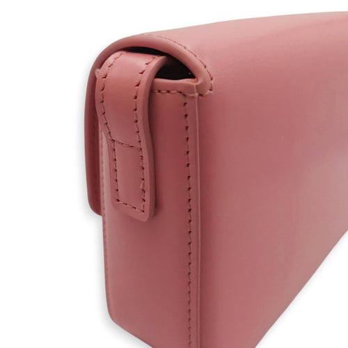 Teen Triomphe Pink Shoulder Bag in Calfskin Gold hardware CL2604-20746 10